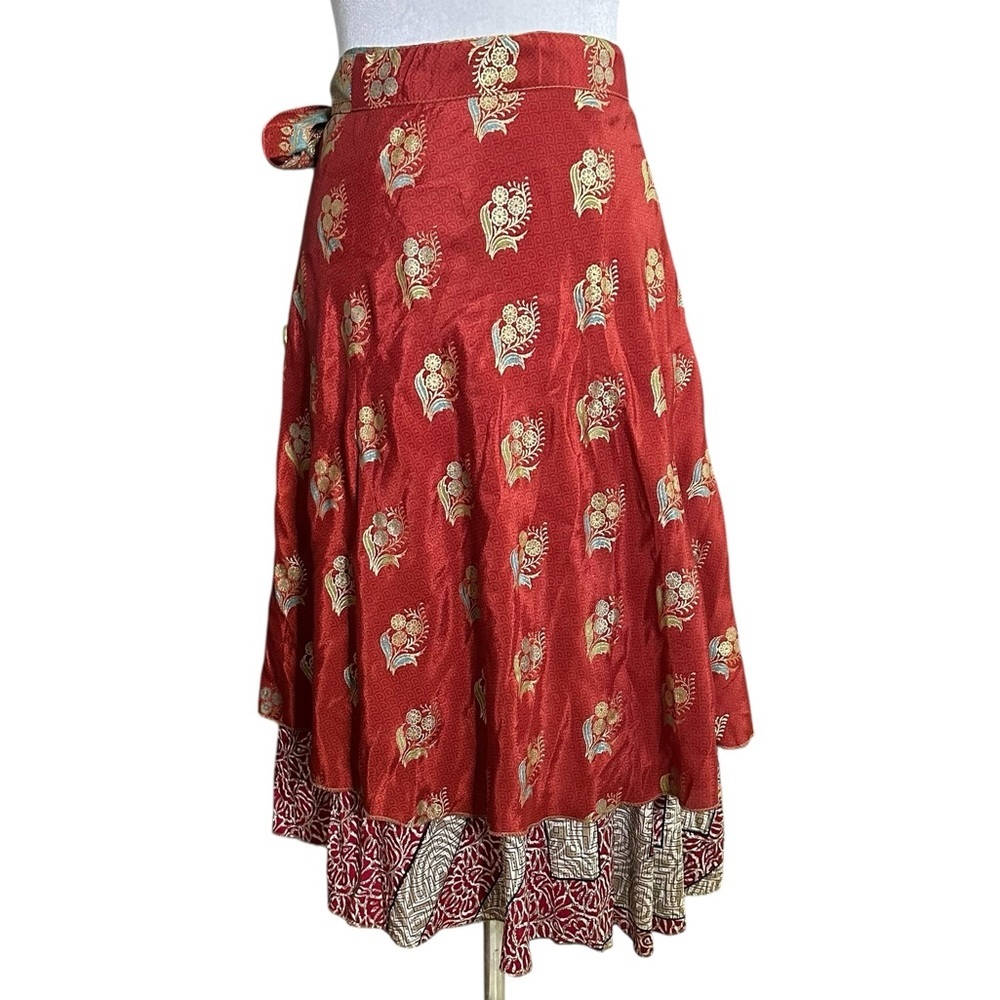 Earthbound Trading Co Women’s Silk Wrap Skirt